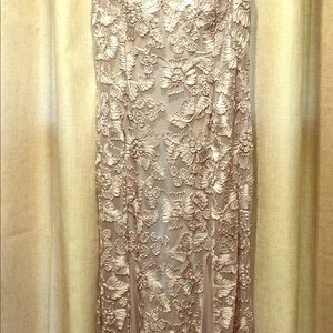 Silver wedding dress